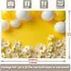 2D Daisy Balloon Backdrop for Spring Birthdays, Baby Showers & Yellow Themed Events