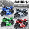 1:10 Sheka Di Racing Motorcycle Model with Sound, Light, and Shock Absorption Features