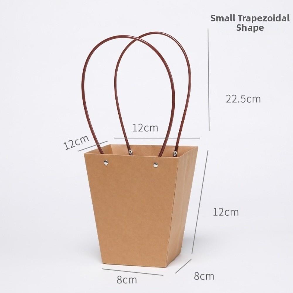 Rectangle Portable Flower Box Trapezoid Hand Paper Bag New Flower Gift Box Valentine's Day