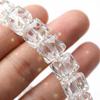 Mingtai Xiaohongshu's Popular Natural White Crystal Diamond-cut Bracelet with Irregular Beveled Beads