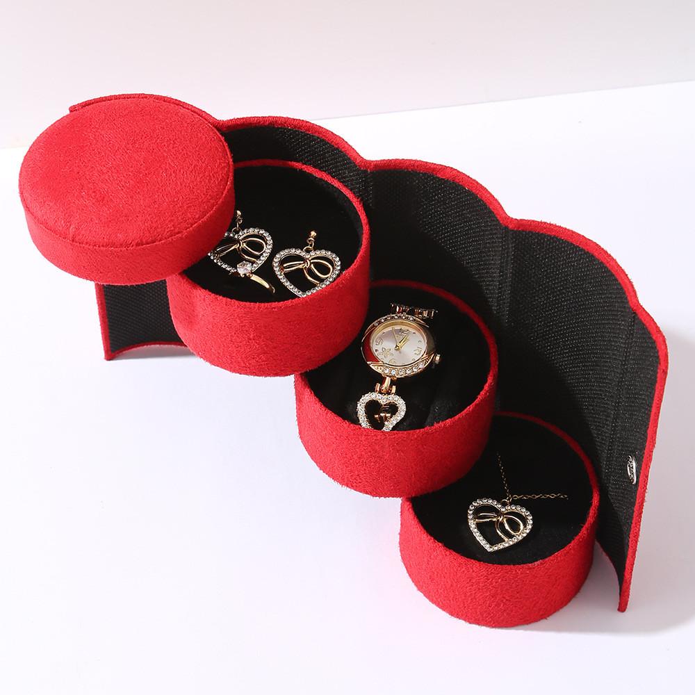 Compact And Fashionable Jewelry Display Box Organizer Perfect For Travel Storage