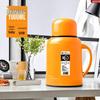 2025 New Large Capacity Glass Liner Thermos - Portable Insulated Water Bottle for Students and Dormitories