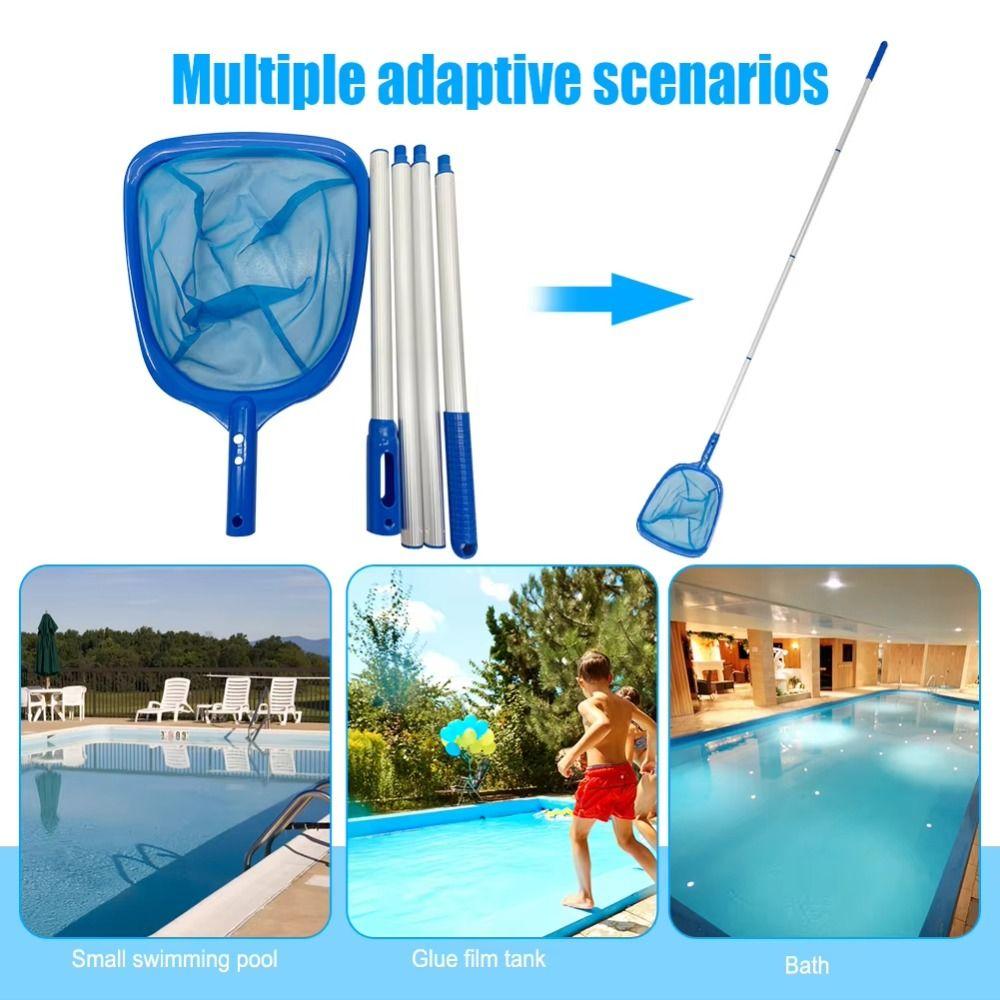 Detachable Design Pool Cleaning Nets Lightweight Telescopic Pond Net  Surface Cleaning