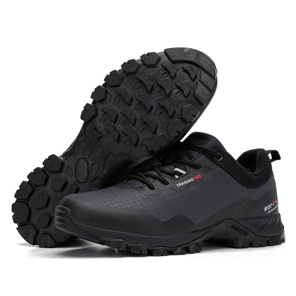 BAASPLOA Man Non-slip Sneakers Wear-Resistant Hiking Shoes Men Outdoor Waterproof Sneaker Light Male Walking Shoes