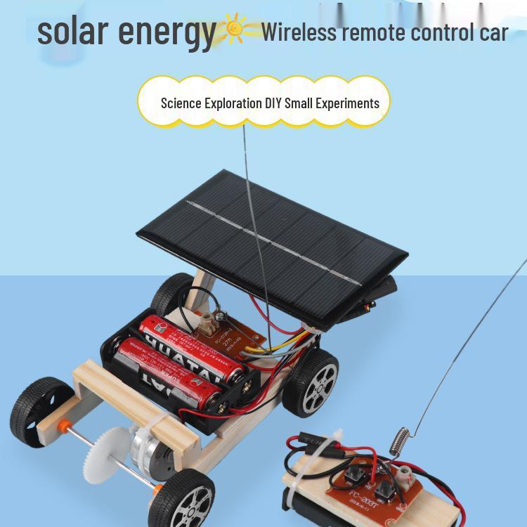 DIY Solar Remote Control Car Kit for Educational Science Experiments 14x20 cm
