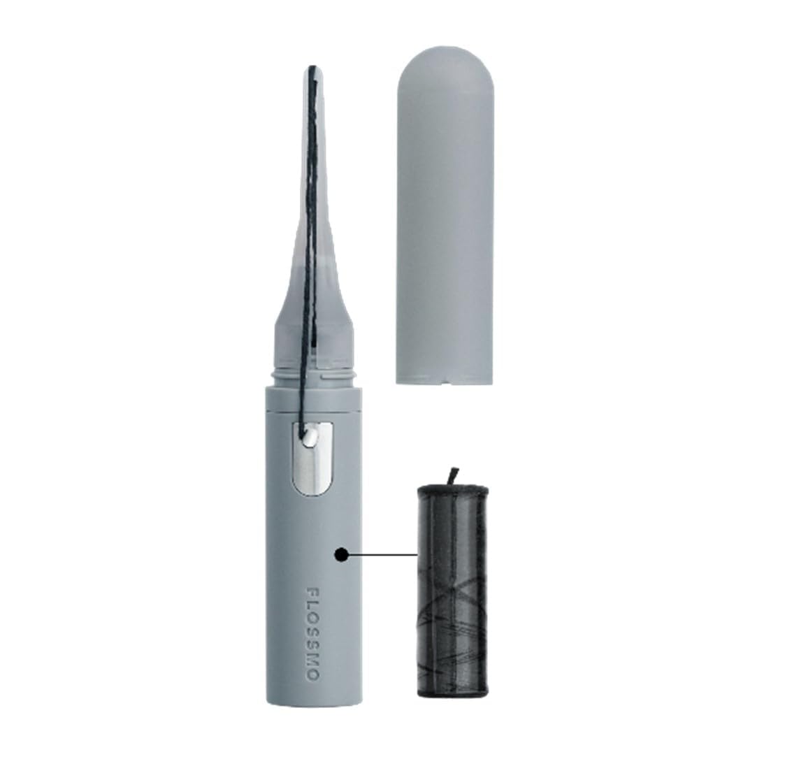 

floss that easily reaches even Kanmido Dental Floss Flossmo Gray 30m [Pen-type hard-to-reach molars] (Pen Type) серый
