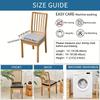 Waterproof PU Leather Dining Chair Slipcovers Removable Cushion Covers for Home Kitchen Hotel Upholstered Chair Protector
