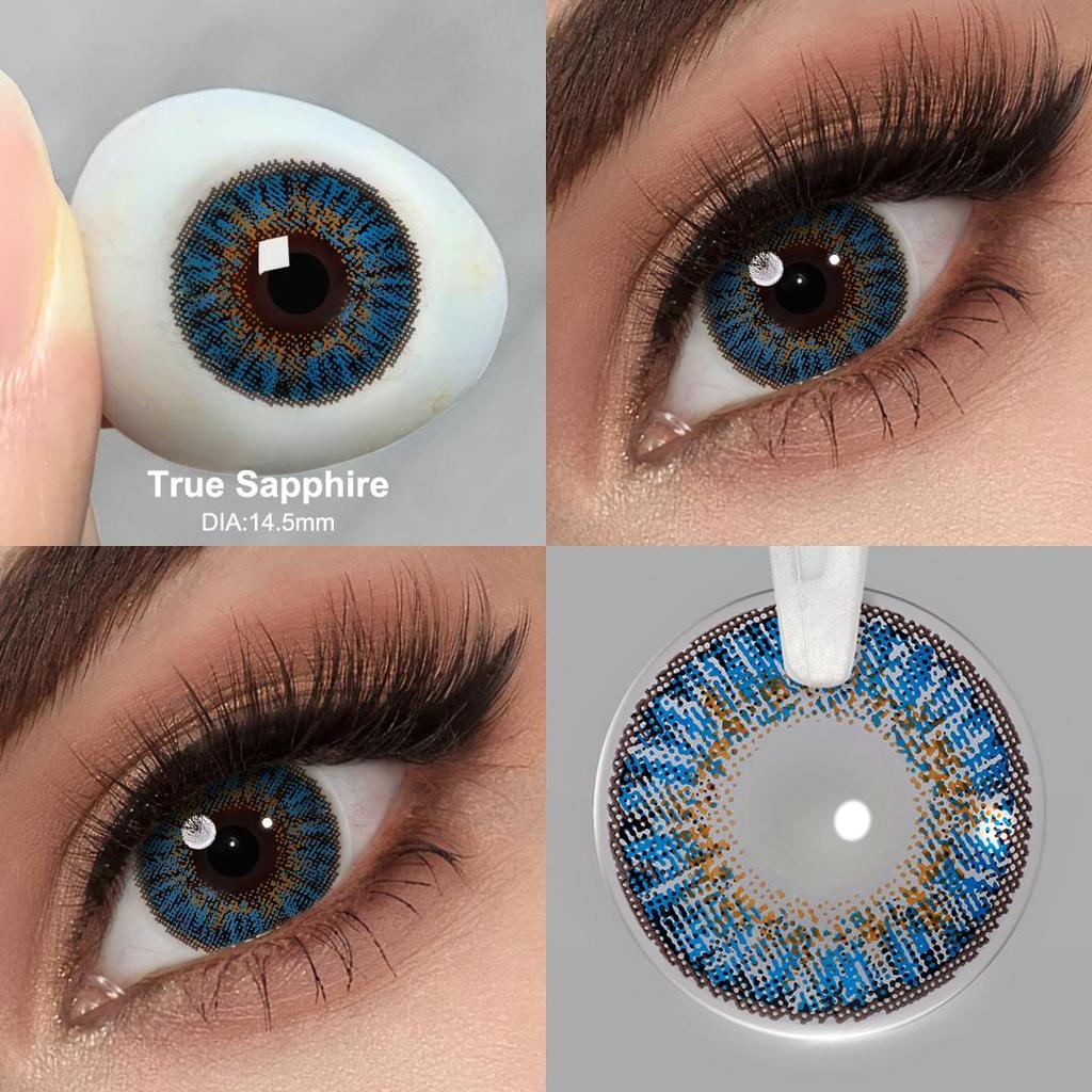 Seria 3 Tone Kolorowe soczewki kontaktowe dla oczu Kolorowe soczewki Kontakty z oczami z kolorowymi kosmetykami Kolorowe soczewki kontaktowe dla źrenic