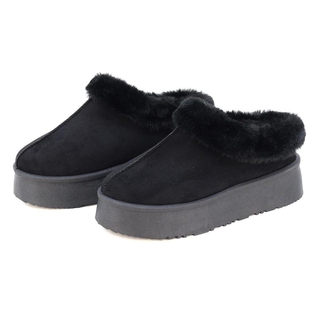 Dedes Sheepskin Thick Unisex Boots, Slip-On Flats, Fluffy, 4.5cm Sole, Fur, Snow, Winter, Warm, Boa,