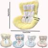 Mini Cute Doll Car Safety Seat Car Air Outlet Decoration Plush Doll Labubu Safety Seat Car Seat Ornaments Interior Gifts