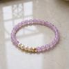 Mingtai Jewelry Natural Crystal Amethyst Gray Pearl Bracelet As a Gift for Girlfriend