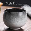 180ml Ceramic Tea Cup Tianmu Glaze Kiln Change Tea Set