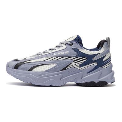 Meteor Synthetic Leather Shock Absorbing Non-Slip Wear-Resistant Rebound Low-Top Casual Shoes Men Sneaker White Blue ARLS007-4