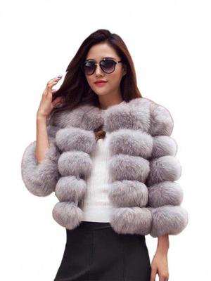 Plus Size Faux Fox Fur Coat: Winter Fashion Warmth (S-6XL)