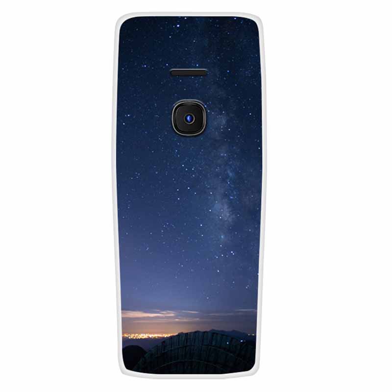 For Nokia 8210 4G Case Soft Silicone Space Landscape Covers for Nokia 6300 4G Cases Colorful Bumpers Cat Phone Protective Bags