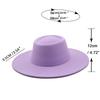 British Style Faux Wool Fedora Hat for Women - Autumn/Winter Hepburn Look with Small Face Effect and Dented Top