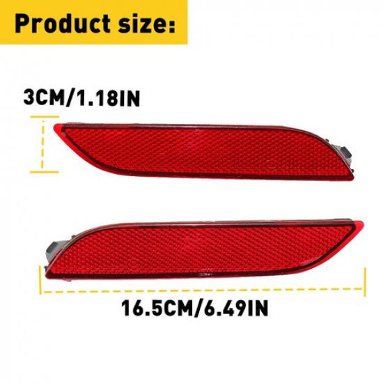 For 2018  20 21 Camry Red Rear Bumper Reflector Side Marker Light Cover EXV