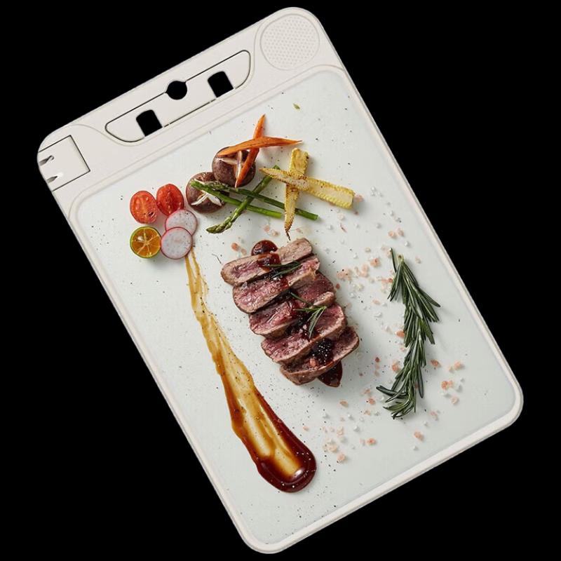 

OOU Stainless Steel Antibacterial Double-Sided Chopping Board