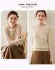 Women's Soft Cashmere Sweater - Warm, Casual Knit, Long Sleeve, Round Neck, Perfect for Autumn/Winter