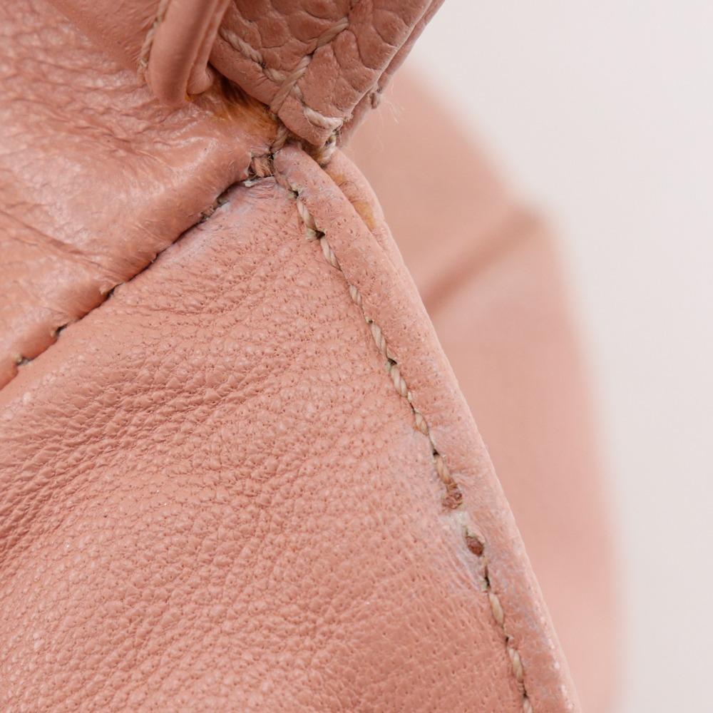 Chanel Matelasse COCO Mark Tote Bag A15688 Chain Tote Pink Caviar Skin Women Used