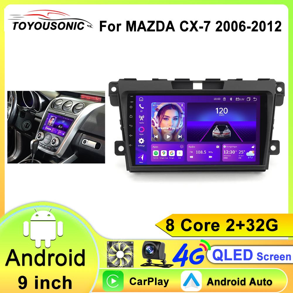 For MAZDA CX-7 cx7 cx 7 2007-2013 2014 Car stereo Multimedia Video Player Carplay Auto GPS Navigation Auto GPS NO 2DIN DVD