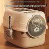 Large Kitten Odor Control Litter Box - Fully/Semi-Closed Cat Toilet