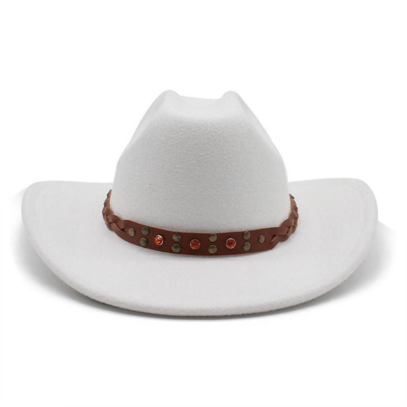 Vintage Black Western Cowboy Hats For Men 2023 Autumn Winter Curved Brim Cowgirl Jazz Hats Cloche Sombrero Hombre Caps