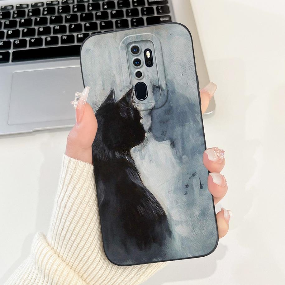 Case For OPPO A9 2020 Cover A5 2020 Coque CPH1937 CPH1959 Capa Fashion Flower Painted Shockproof Bumper For OPPO A11 A11X Fundas
