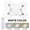 E27 2-in-1 Ceiling Fan Light with Remote 85-265V 50W 3-Speed 3-Color Car Drone Style Dimming Fan Light for Home Room Decoration