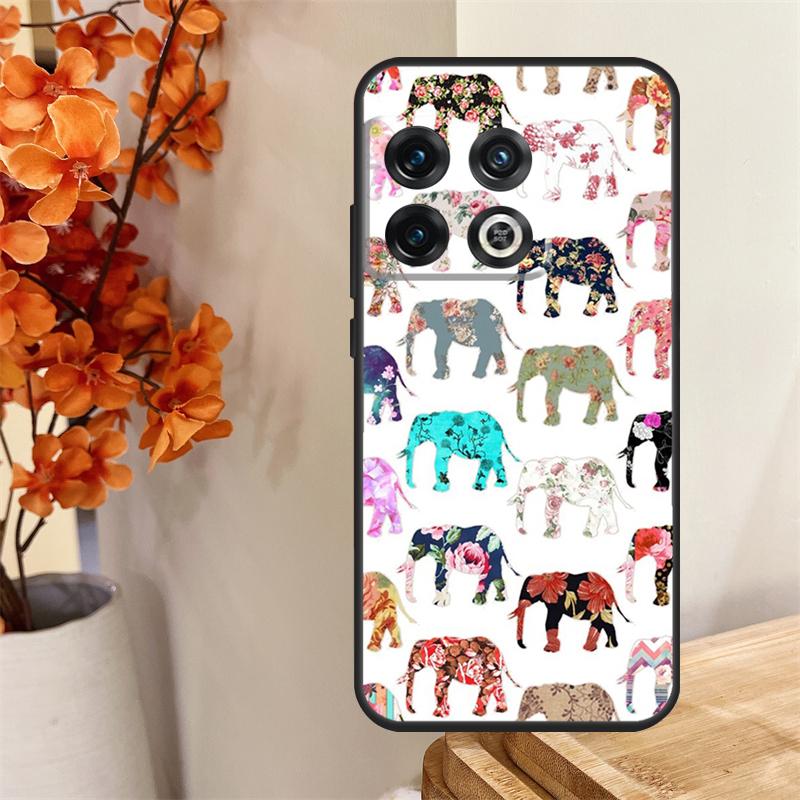 Cute Baby Elephant Funda For OnePlus 12 12R 13 13R 11 10 Pro 8T 10T OnePlus Nord 4 CE 2 3 Lite N30 N20 N10 Case