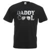 Erwachsene Daddy Cool Vatertag 1980er Popmusik Songtext Unisex Schwarzes T-Shirt