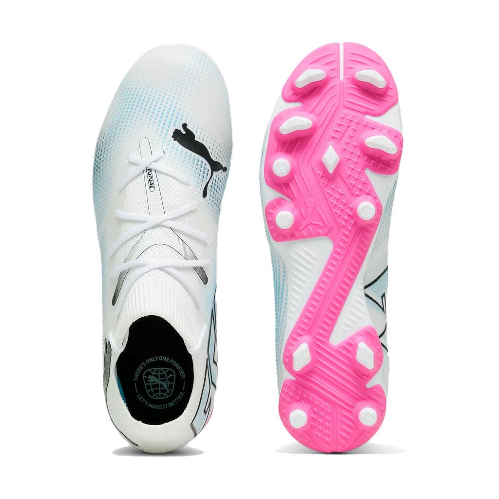 Puma Future Match 7 FG AG Big Kid Phenomenal Pack Kids Sneakers White Black Poison-Pink 107729-01