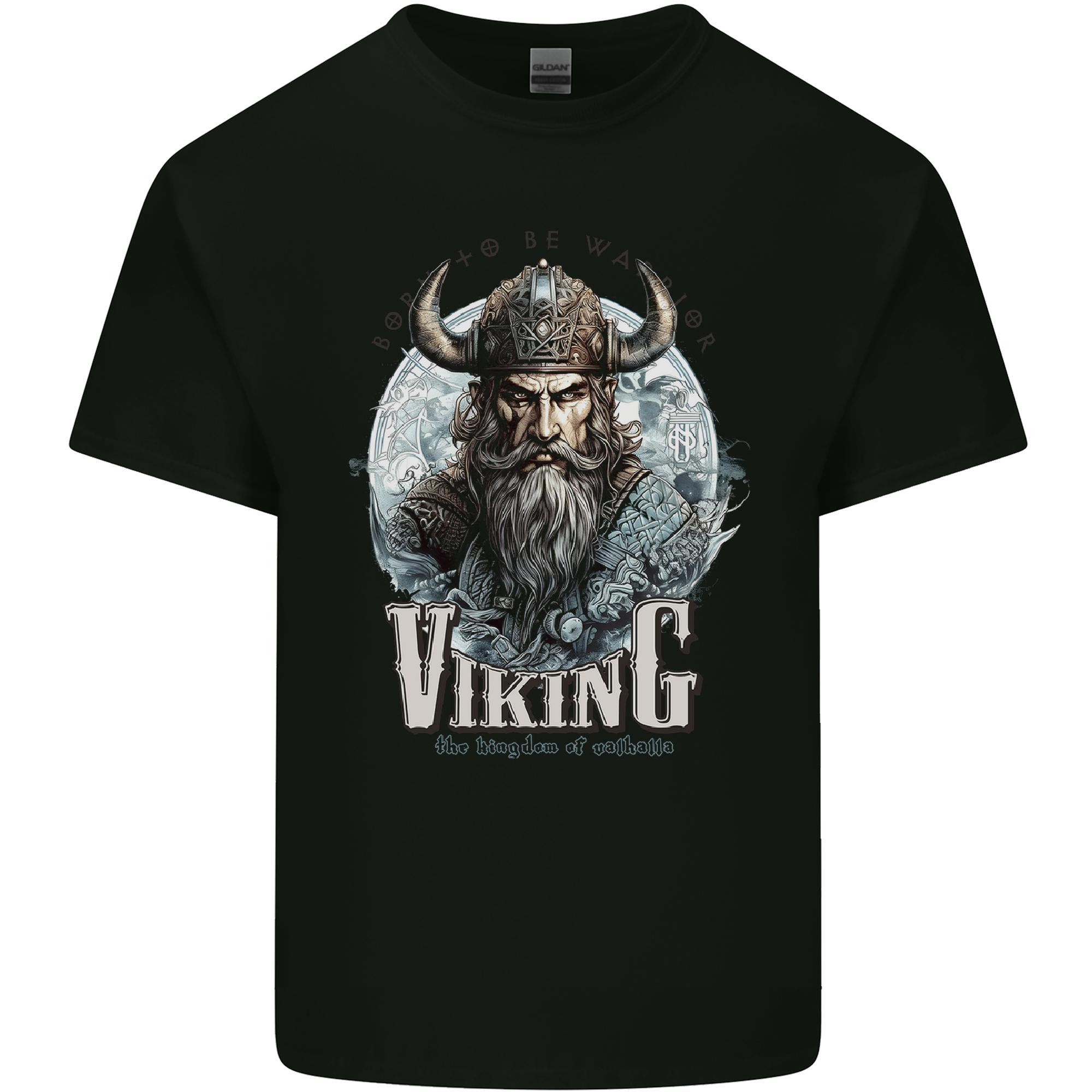 Viking the Kingdom of Valhalla Unisexs Light Cotton TShirt S
