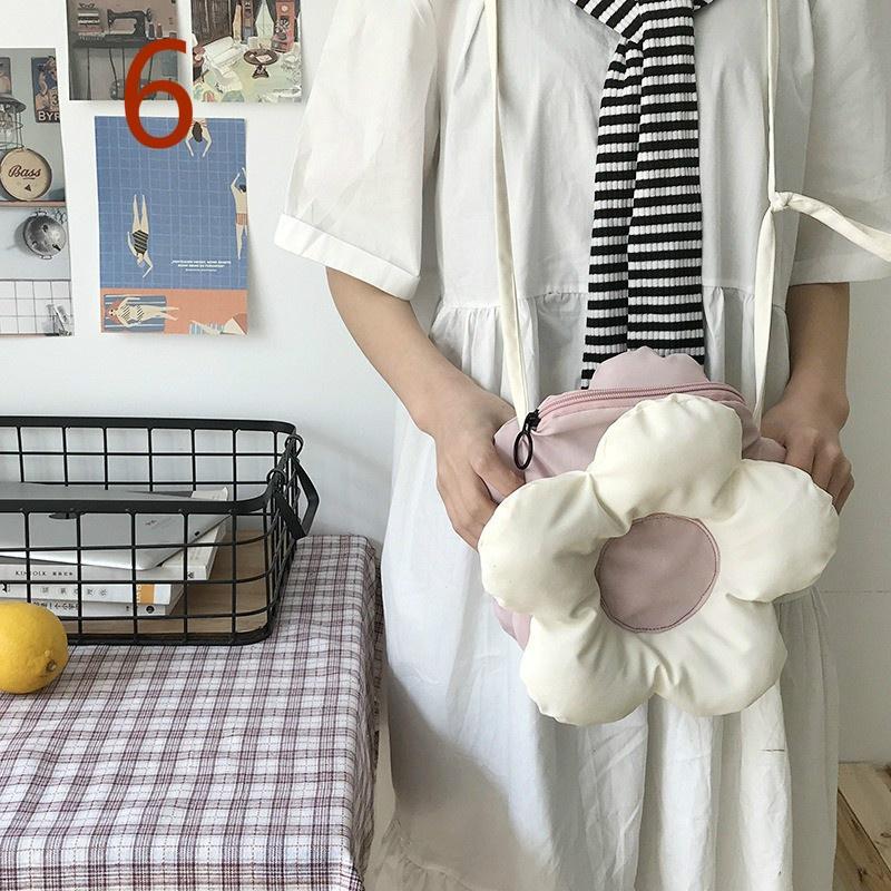 Macarone Cute Small Flower Bag Women's Bag Messenger Bag Simple Casual Style