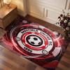 Sheffield United Football Print Crystal Velvet Rug, Comfortable Water Absorbent Non Slip Indoor Floor Carpet