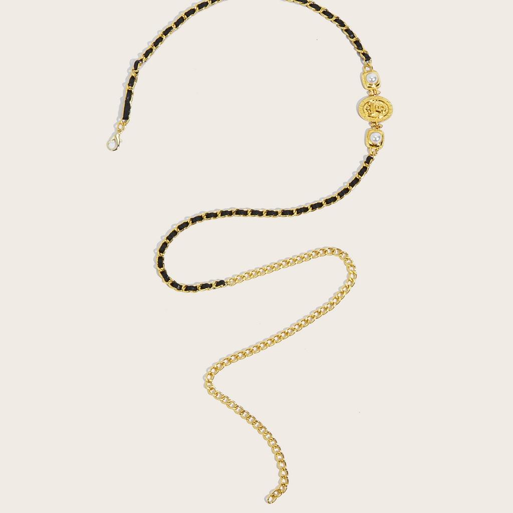Xiaoxiangfeng Metal Waist Chain Women'S Tide With Skirt Decorative Suit Thin Belt Chain Waist Seal