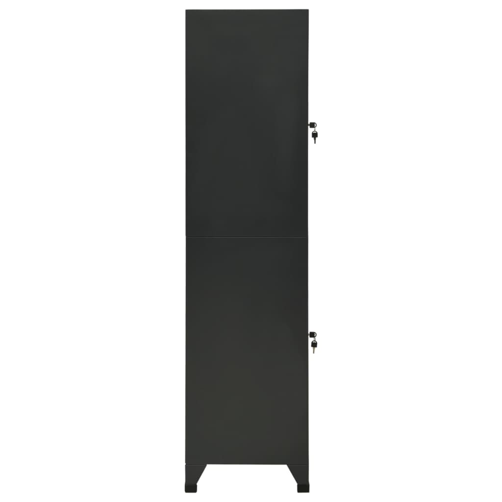Locker Cabinet Anthracite Grey 38 x 45 x 180 cm Steel