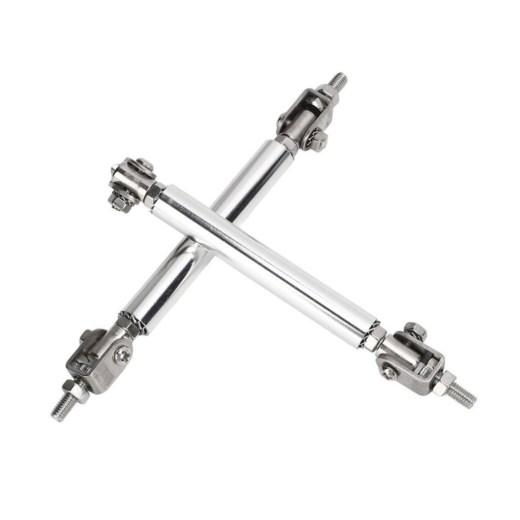 2 st. Splitterstag 7,5 cm Justerbart Stötfångarskydd Läppstag Splitter Silver Universellt För