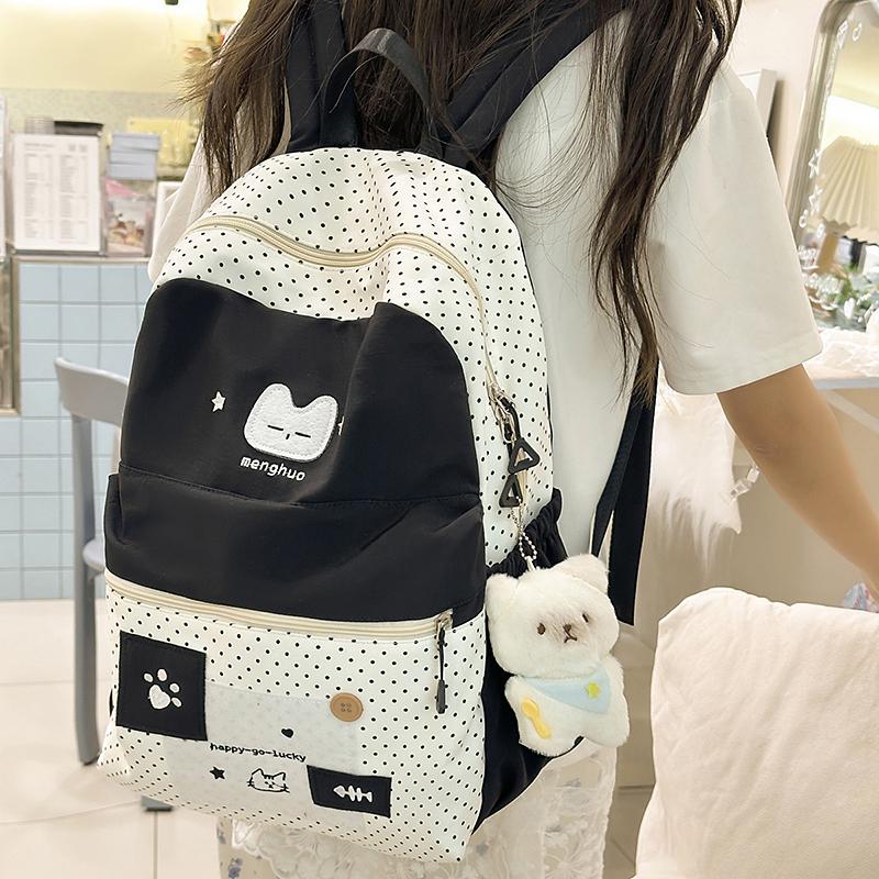Women's Cartoon Backpack Large Capacity Student Schoolbag