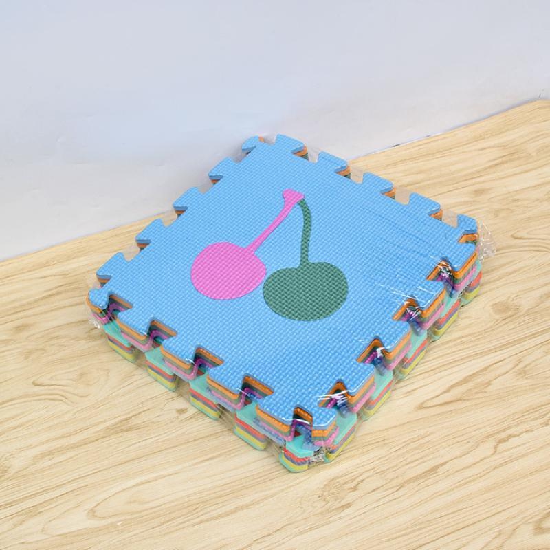 Non Toxic Pe Foam Puzzle Play Mat With Educational Alphabet Number Patterns For Baby Crawling Kids Playroom Activity