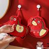 Cute Hanging Horse Hand Towel Absorbent Kitchen Bathroom Towel Soft Thick Kids Cartoon Washcloth