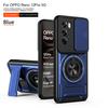 Für OPPO Reno 12 Hülle Oppo Reno12 Pro 5G Cover Handyhülle Magsafe Magnetischer Klapphalter Militärische Panzerung Kamera Schutzhülle