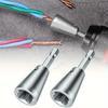 Connettore per trefoli per trapano elettrico da 1/2 pezzi, utensile per spelatura rapida del cavo del trapano elettrico, utensile per spelatura del dado del trapano senza tensione