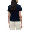 Tommy Hilfiger Slim Fit Short Sleeve Gold Button Polo Shirt Women Tops WW0WW49252-C1G