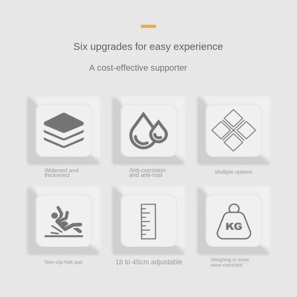 1/2pcs 18-45cm Cabinet Door Install Support Frame Furniture Increase Height Leg Cabinet Support