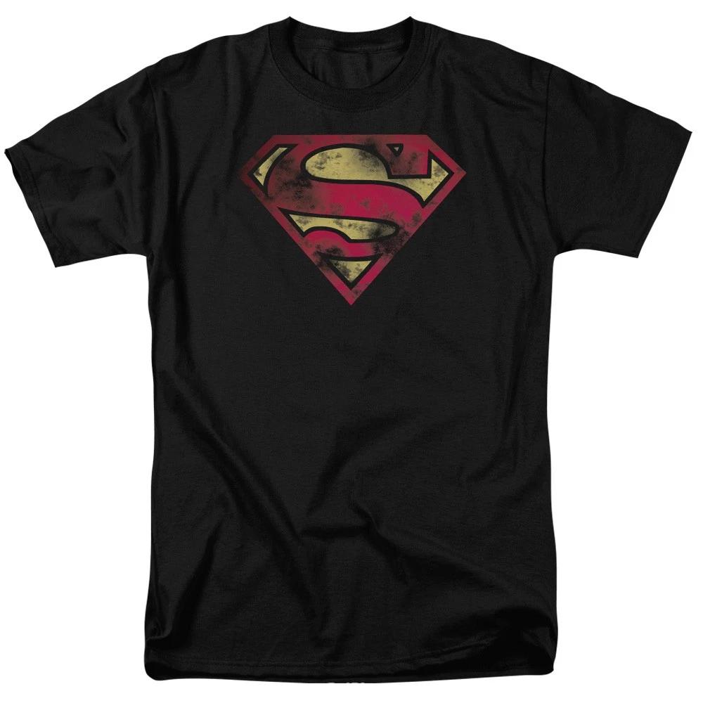 Superman War Torn Flag Shield DC Comics Licensed Children s T-shirt 110