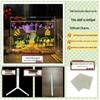 Large DIY Acrylic Luminous Drawing Board for Kids - Easy Erase, Dust-Free Educational Blackboard Set