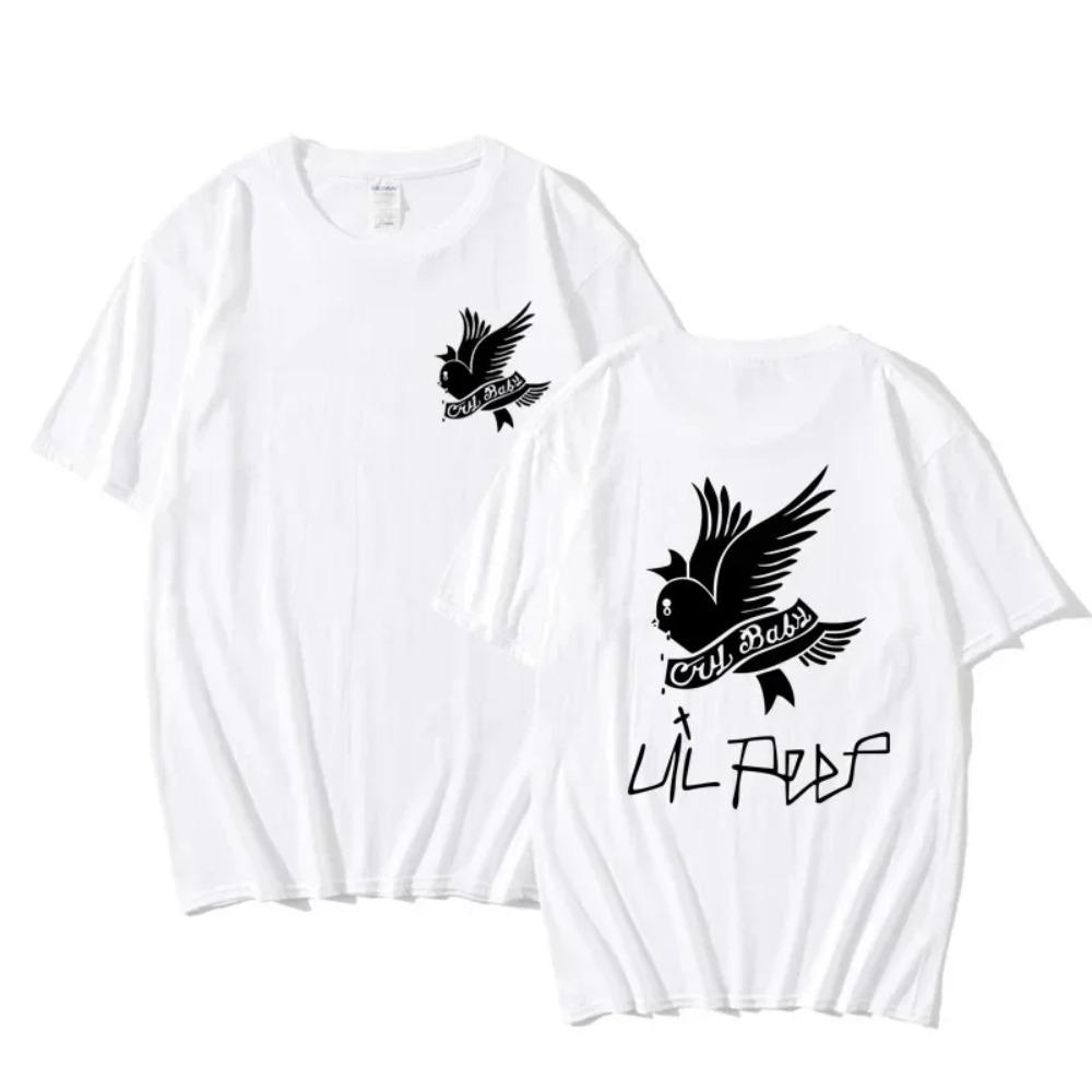 Summer Tshirt Lil Peep Hip-hop Singer Loose Fun Print Tee Harajuku Loose Women Casual Chic Short-sleeved Tops Women's Street Top