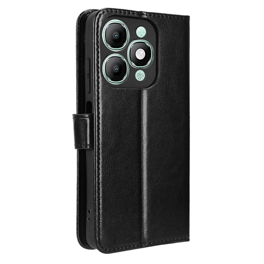 For Itel A90 4G Case Crazy Horse Texture PU Leather Phone Wallet Cover