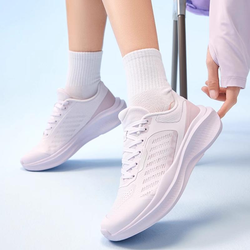Anta Comfortable Versatile Shock Absorbing Wear Resistant Breathable Low Top Training Shoes Women Sneakers Purple 922527778-2